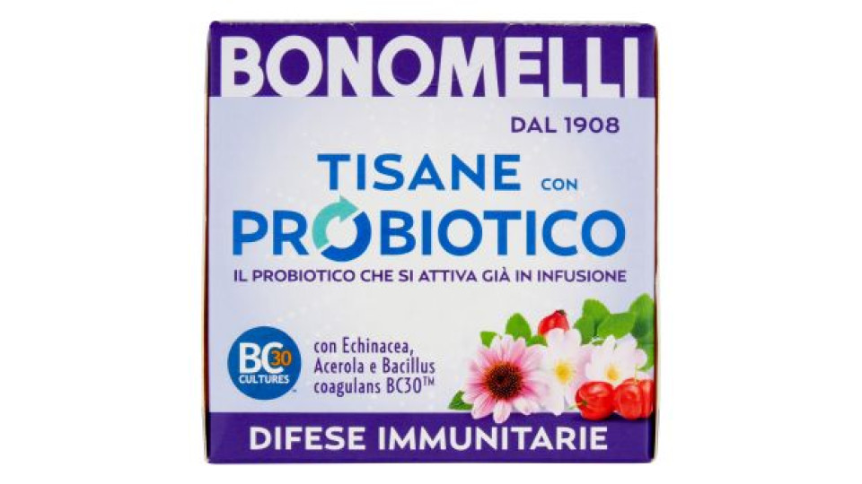 Bonomelli Tisane con Probiotico Difese Immunitarie 10 Filtri 20 g