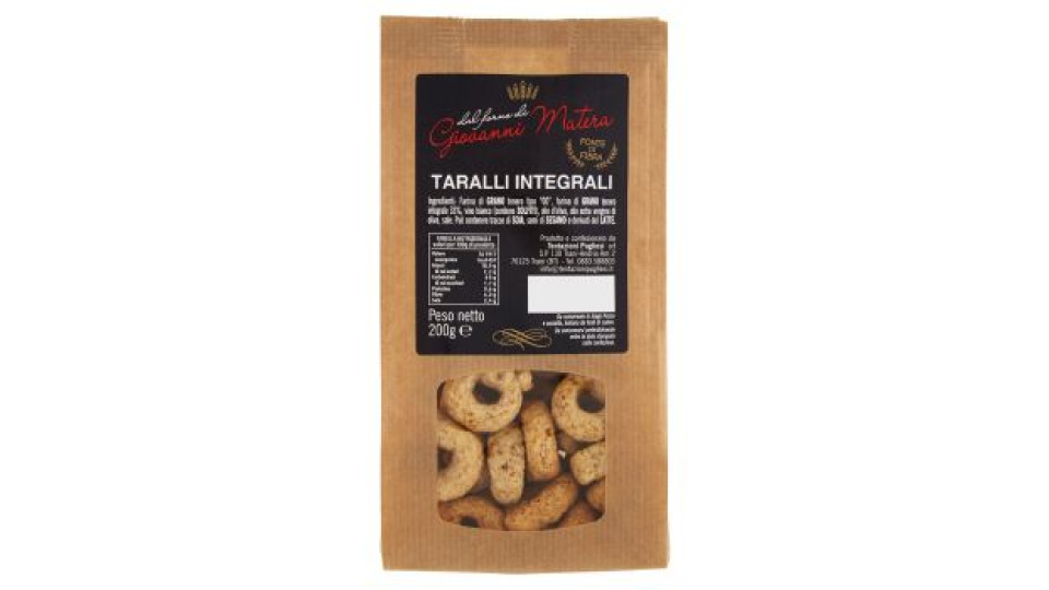Giovanni Matera, Taralli Integrali