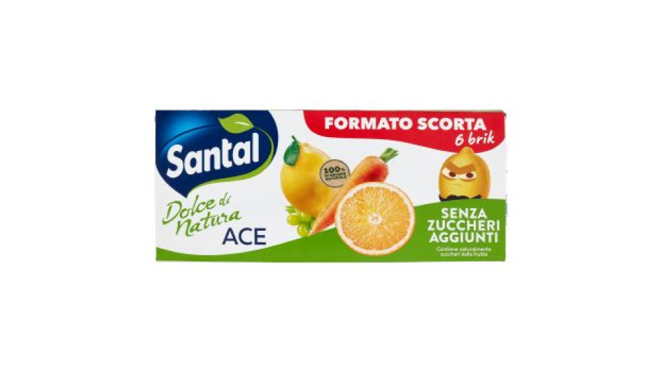 Santàl Dolce di Natura ACE Senza Zuccheri Aggiunti 6 x 200 ml