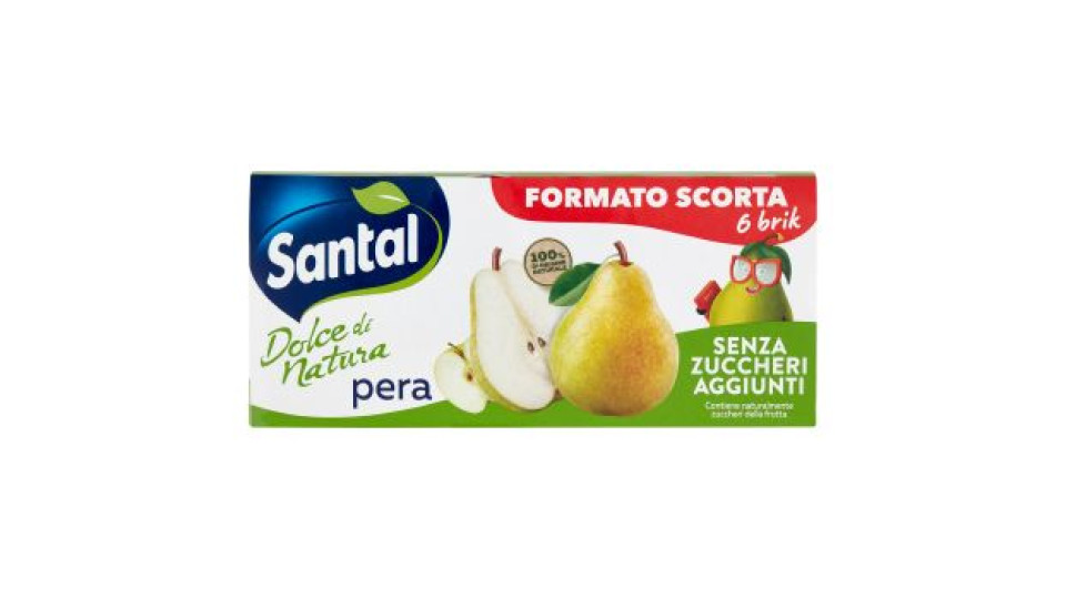 Santàl Dolce di Natura pera Senza Zuccheri Aggiunti 6 x 200 ml