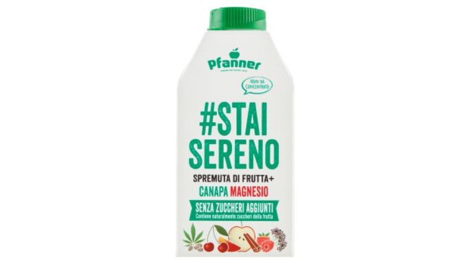 Pfanner #Stai Sereno Spremuta di Frutta + Canapa Magnesio 500 ml