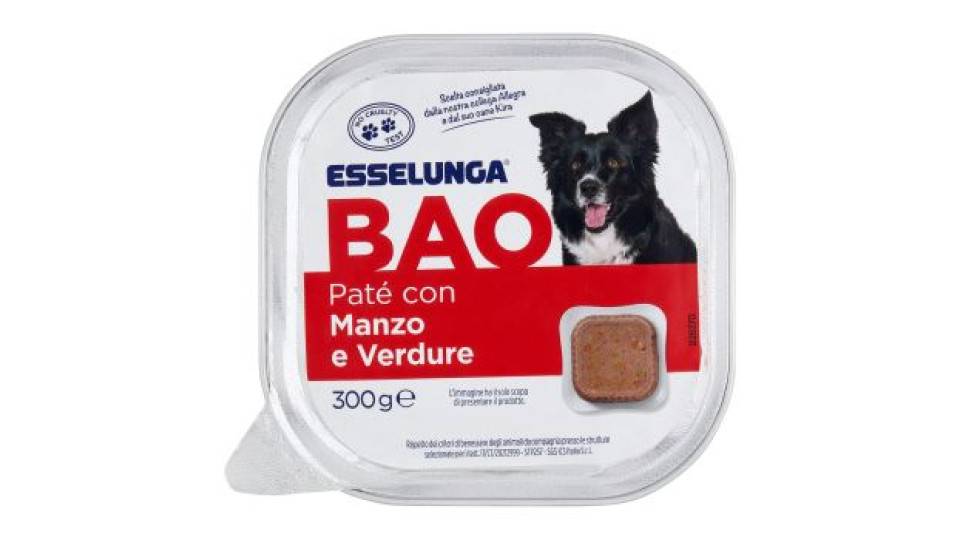 Esselunga Bao Paté con manzo e verdure 300 g