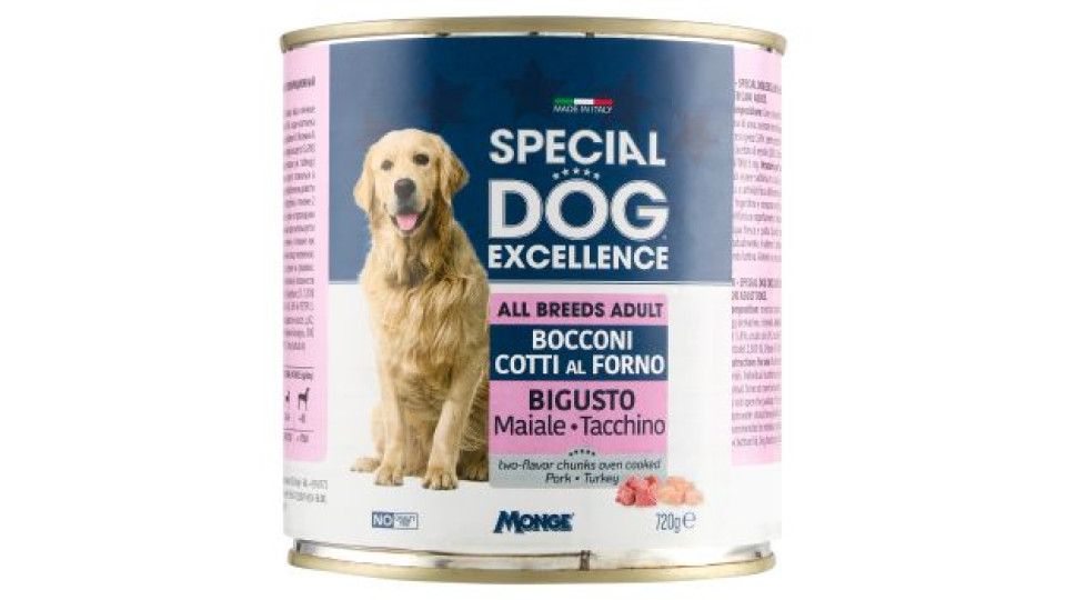Special Dog Excellence All Breeds Adult Bocconi Cotti al Forno Bigusto Maiale Tacchino 720 g
