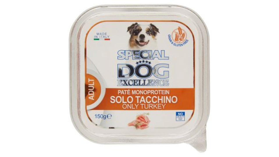 Special Dog Excellence Adult Patè Monoprotein Solo Tacchino 150 g