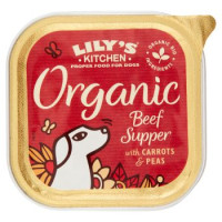 Lily's Kitchen, Organic cena a base di manzo biologico con carote e piselli 150 g