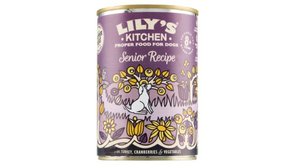 LILY'S KITCHEN Senior Recipe with Turkey, Cranberries & Vegetables 400 g