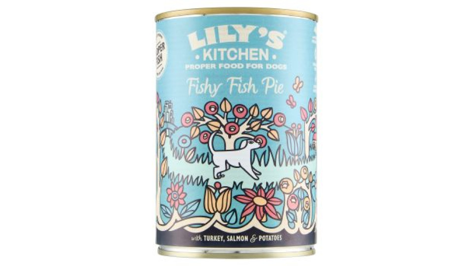 LILY'S KITCHEN Fishy Fish Pie with Turkey, Salmon & Potatoes 400 g
