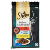 Sheba Délices du Jour Gourmands Cibo Umido Gatto Taste of Paris 6 x 50 g