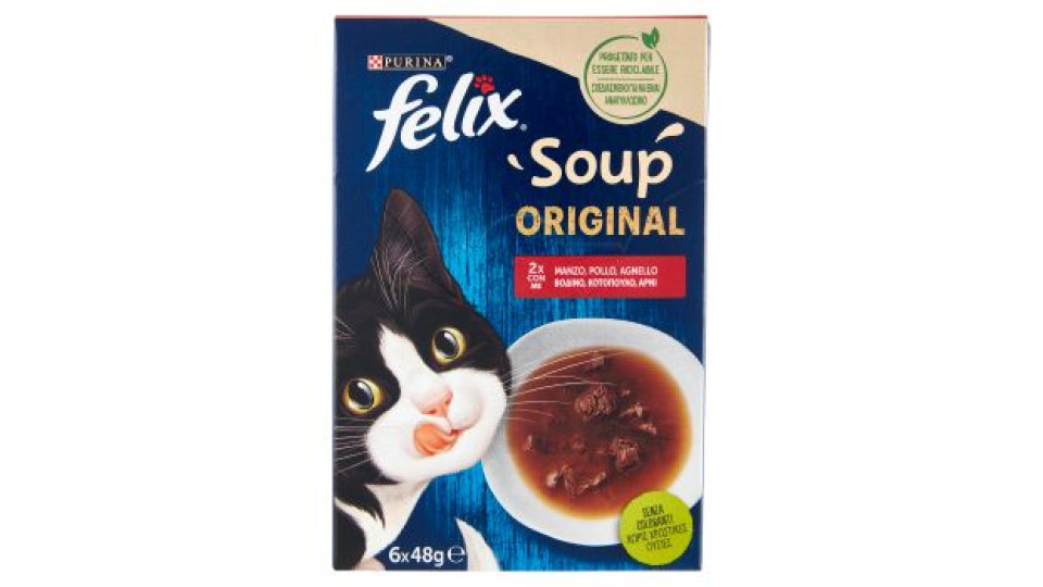 FELIX Soup Original (Manzo, Pollo, Agnello) 6 x 48 g