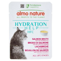 almo nature Hydration Help HFC Brodo di Salmone con 25% Filetto di Salmone 50 g