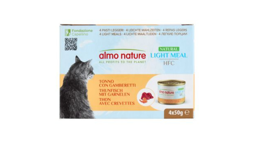 almo nature Natural Light Meal HFC Tonno e Gamberetti 4 x 50 g