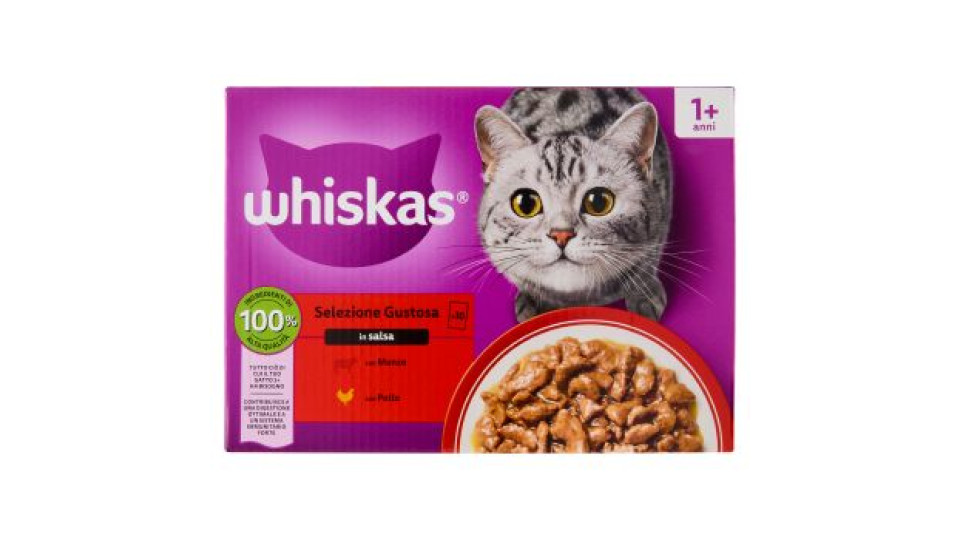 Whiskas Selezione Gustosa in salsa 10x85g