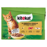 Kitekat Simpatica Canaglia cibo umido gatto 12 x 85 g