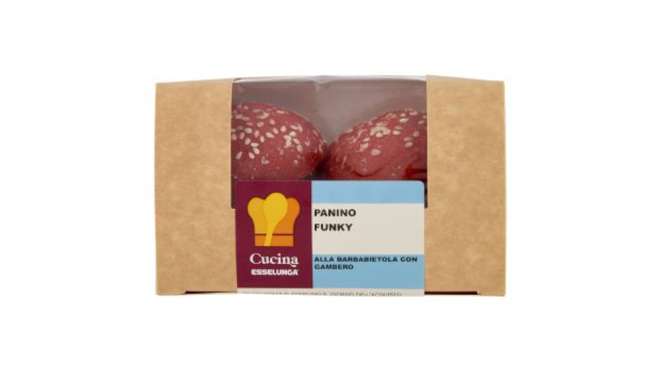 Esselunga Cucina Panino funky alla barbabietola con gambero 160 g