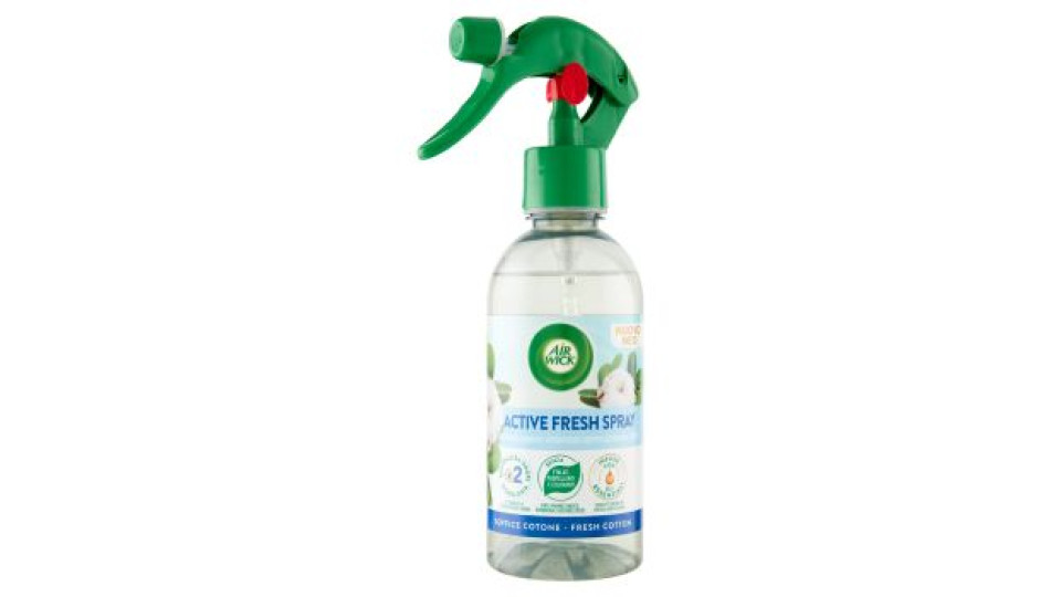 Air Wick Active Fresh Spray Soffice Cotone 237 ml