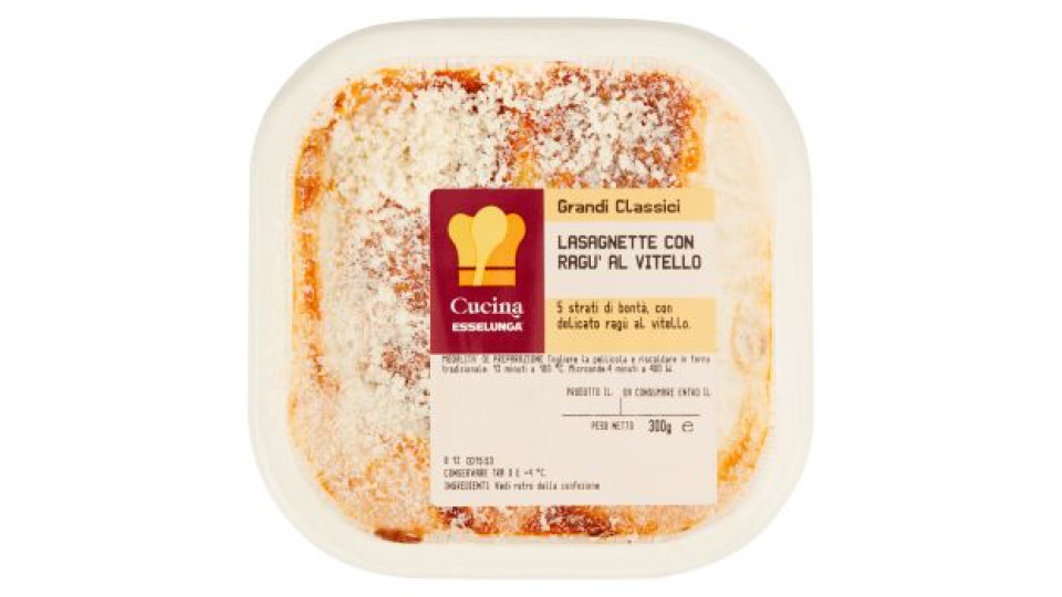 Cucina Esselunga Lasagnette con ragù al vitello 300 g