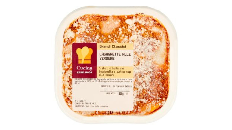 Cucina Esselunga Lasagnette alle verdure 300 g