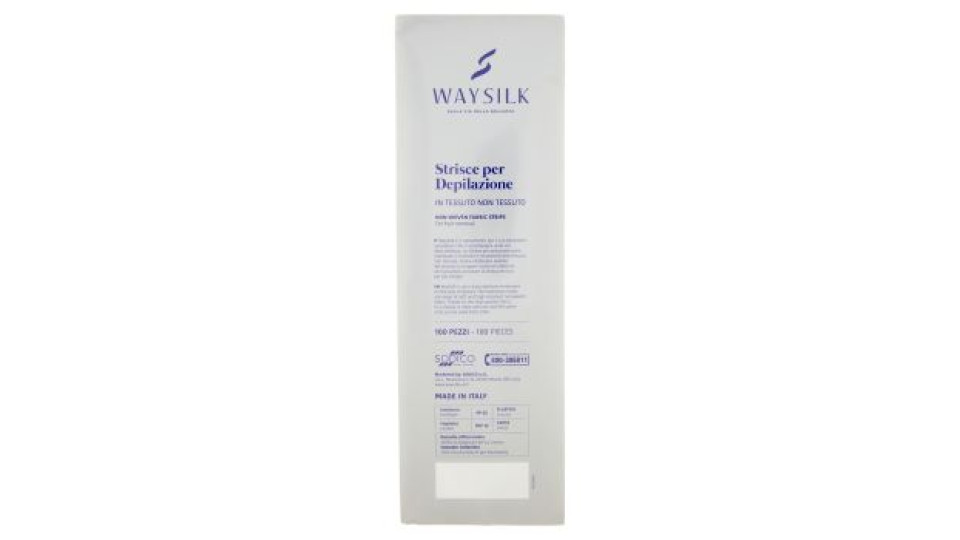 Waysilk Strisce per Depilazione in Tessuto Non Tessuto 100 pz