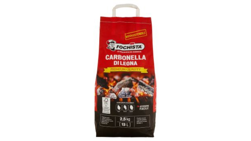 Fochista Carbonella di Legna Premium Quality 2,5 kg