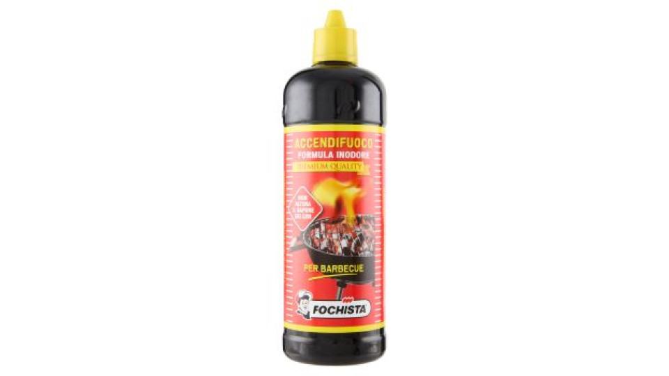 Fochista Accendifuoco Formula Inodore Premium Quality per Barbecue 750 ml