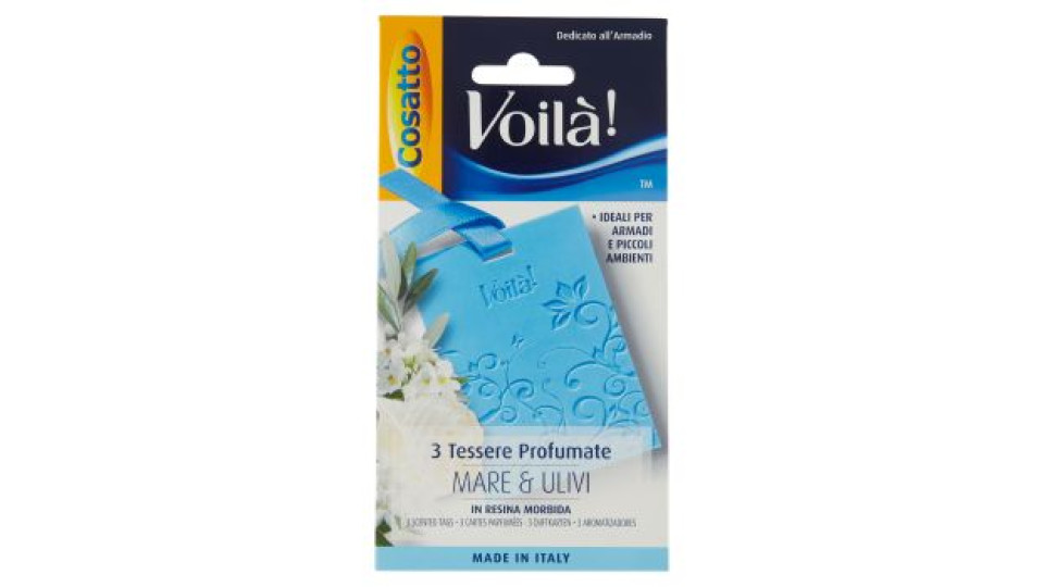 Cosatto Voilà! 3 Tessere Profumate Mare & Ulivi 30 g
