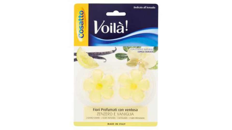 Cosatto, Voilà! Fiori profumati con ventosa profumazioni assortite 2 pezzi