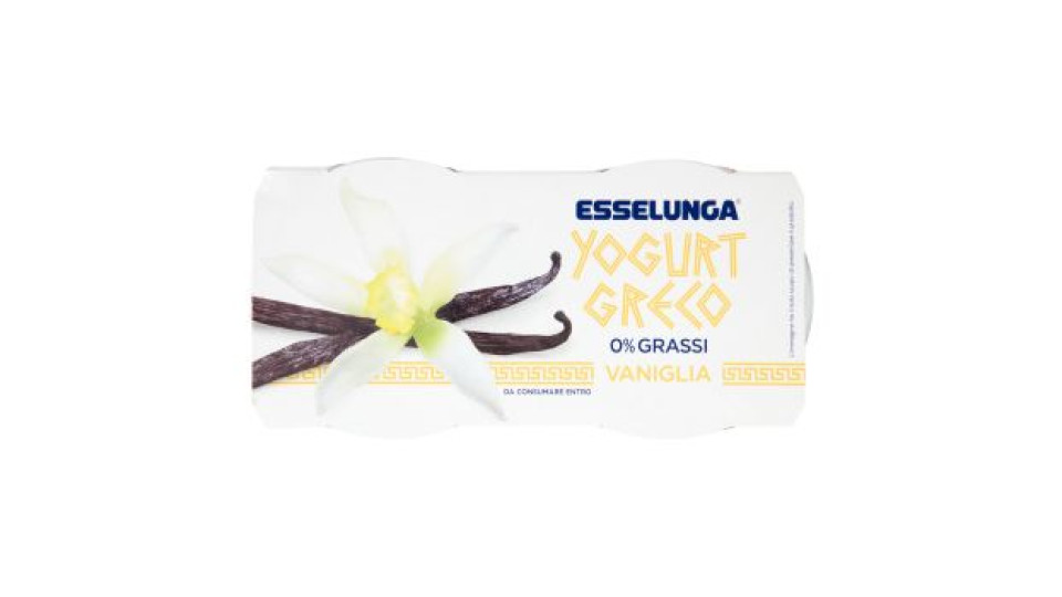 Esselunga Yogurt greco 0% grassi vaniglia 2 x 150 g