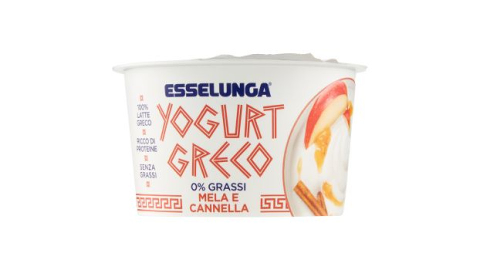 Esselunga Yogurt greco 0% grassi mela e cannella 150 g