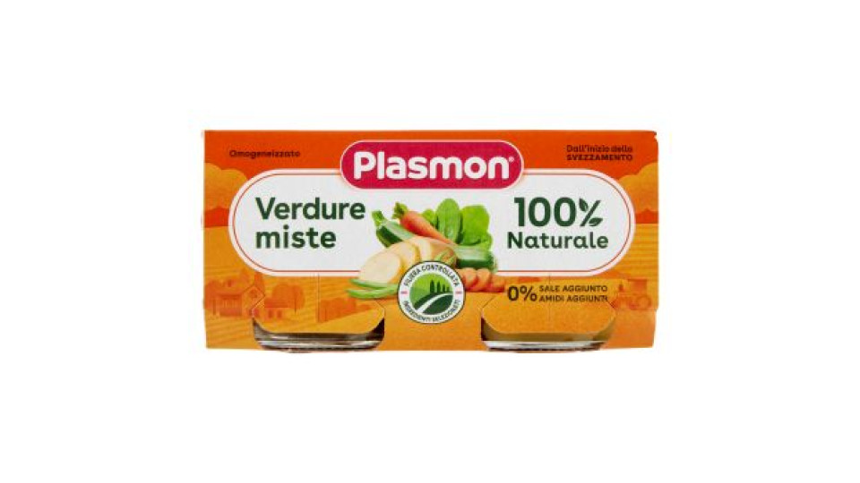 Plasmon Omogeneizzato Verdure miste 2 x 80 g
