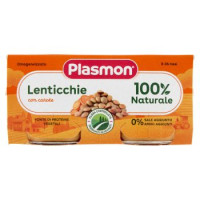 Plasmon Omogeneizzato Lenticchie con carote 2 x 80 g