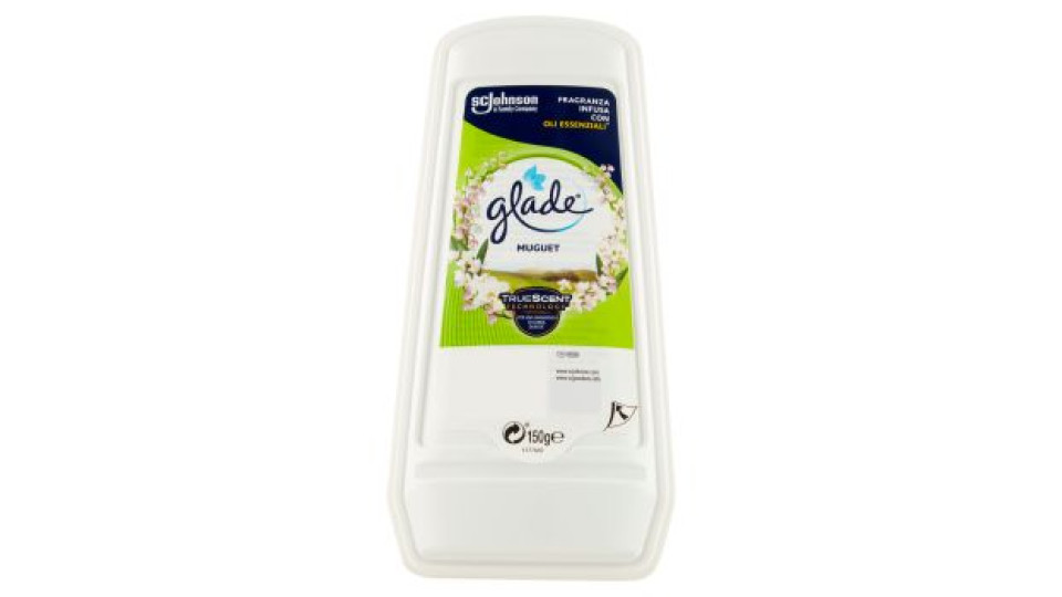 Glade Assorbiodori, Profumatore per la Casa e Armadi, Fragranza Mughetto 150g