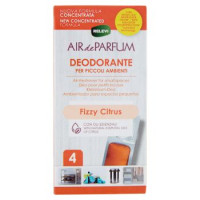 Relevi Air de Parfum Deodorante per Piccoli Ambienti Fizzy Citrus 4 x 2,5 g