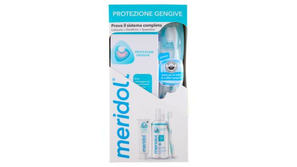 meridol Special Pack gengive sane Collutorio+Dentifricio+Spazzolino
