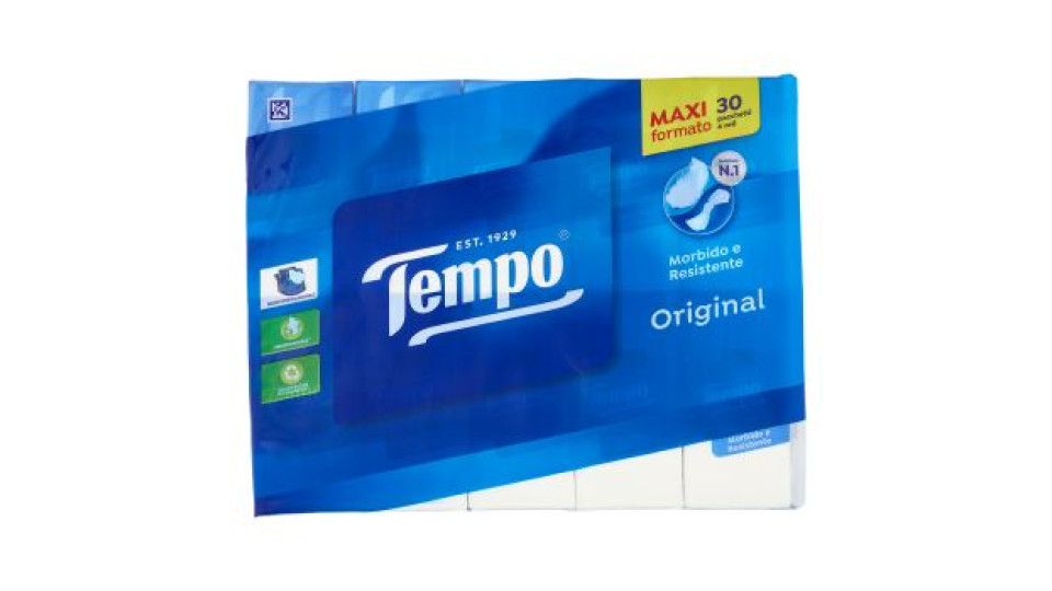 Tempo Original Fazzoletti 4 veli 30 pz