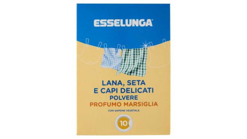 Esselunga Lana, seta e capi delicati polvere profumo di marsiglia 450 g