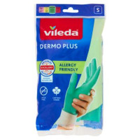 Vileda Dermo Plus, Guanti Casalinghi Taglia S