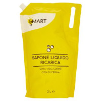 Smart Sapone liquido ricarica mani, viso, corpo con glicerina 2 L