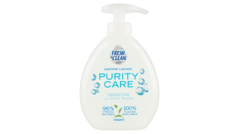 Fresh & Clean Sapone Liquido Purity Care Sensitive con Attivi Termali 300 ml