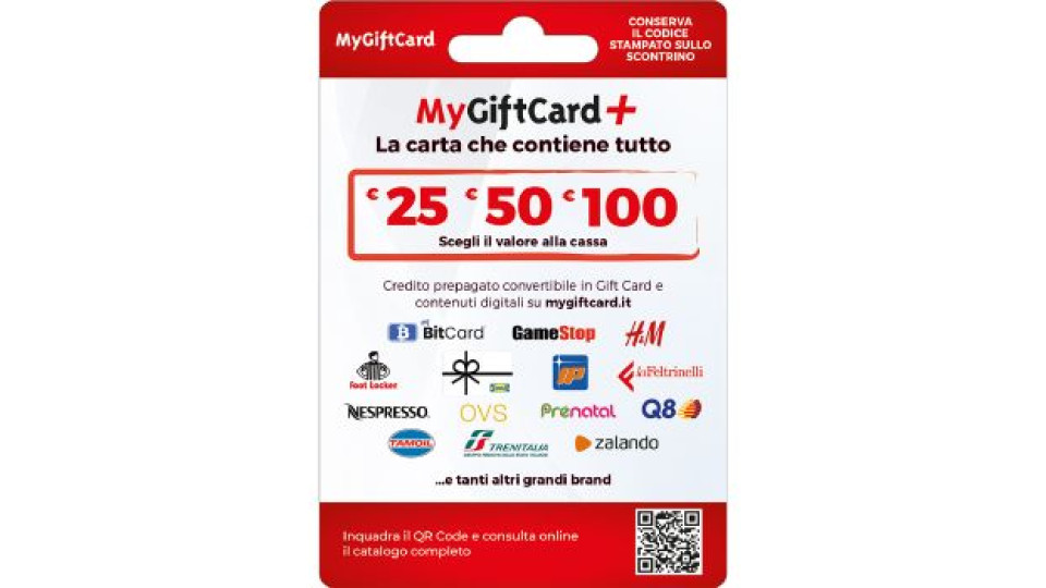 My Giftcard Plus, carta virtuale da 100 euro