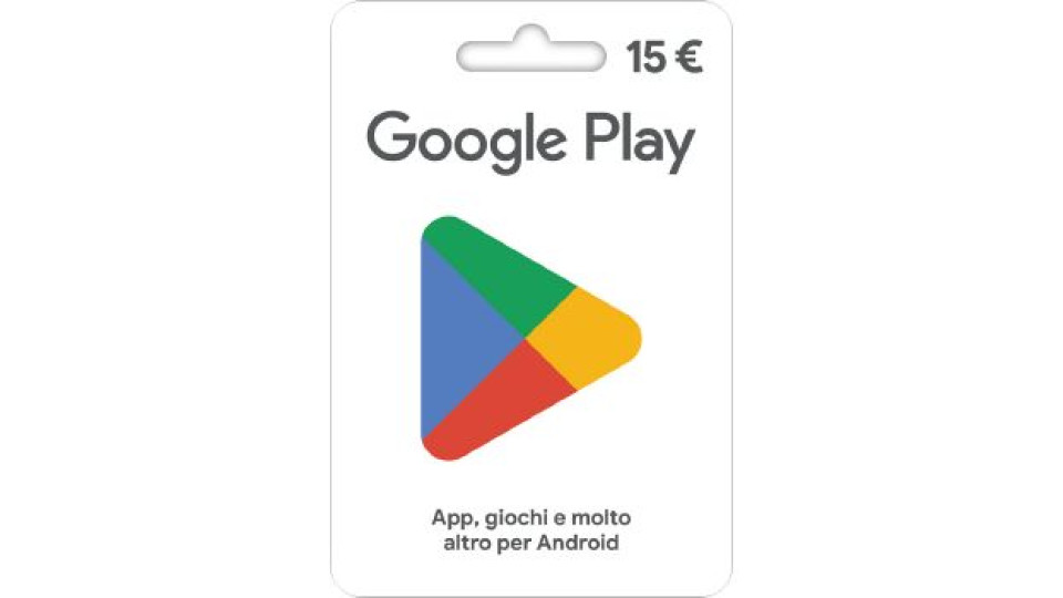 Carta prepagata Google Play