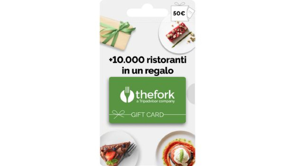The Fork Card virtuale da 50 euro