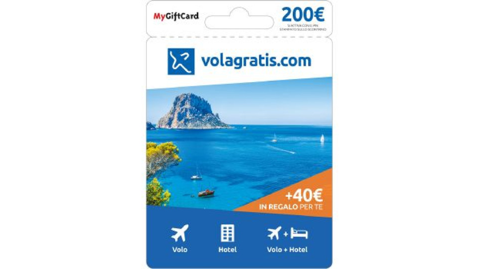 volagratis Card virtuale da 200 euro