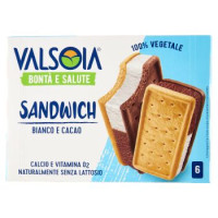 Valsoia Bontà e Salute Sandwich Bianco e Cacao 6 x 40 g