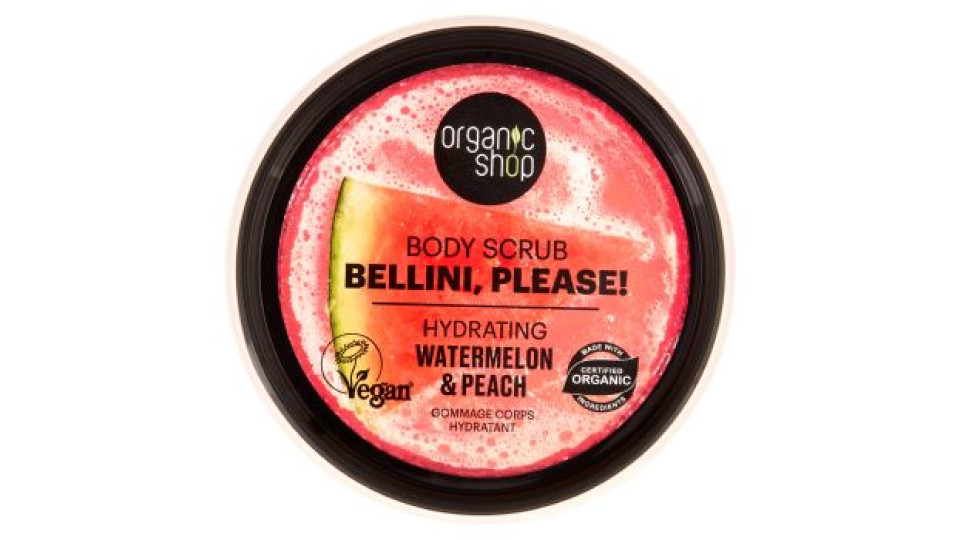 Organic Shop, Scrub Corpo Bellini, Plaese! Idratante 250 ml