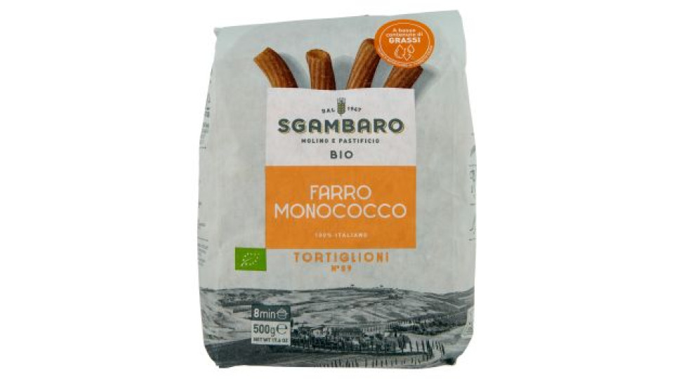 Sgambaro Bio Farro Monococco Tortiglioni N°89 500 g