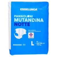 Esselunga Pannoloni mutandina notte L 10 pz