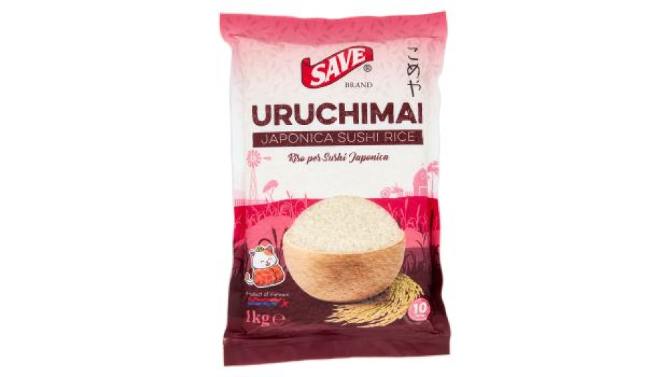Save Uruchimai Japan Sushi Rice 1 Kg