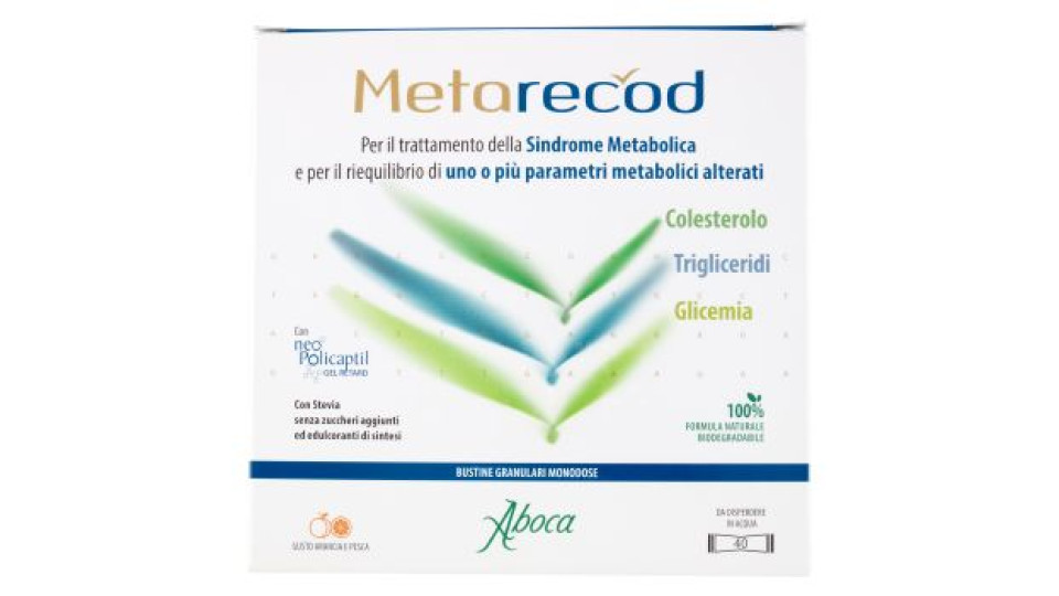Aboca Metarecod Bustine Granulari Monodose 40 x 2,5 g