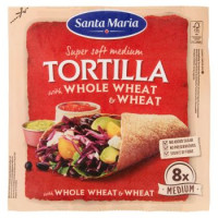 Santa Maria Super soft medium Tortilla with Whole Wheat & Wheat 8x Medium 320 g