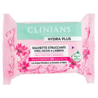 Clinians Hydra Plus Salviette Struccanti Viso, Occhi e Labbra 30 pz